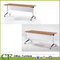 CF aluminum frame modern office furniture/baking varnish/PU castor/folding table